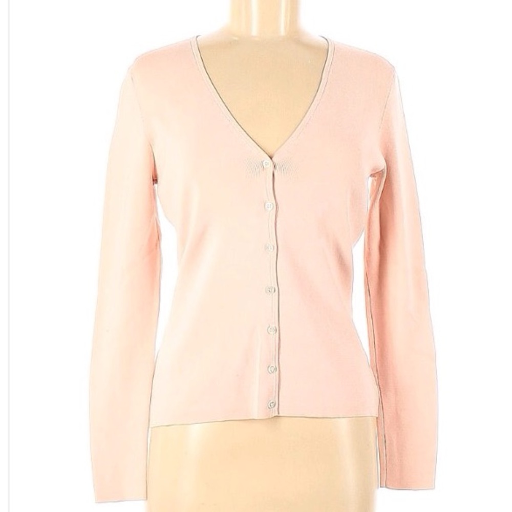 Luxurious SILK Ann Taylor Pink Cardigan